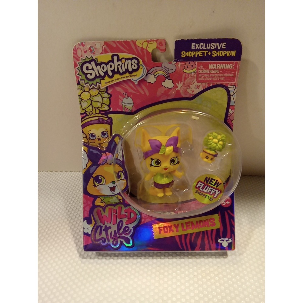 Shopkins Wild Style Foxy Lemons & Leona Lemon Tree Figure 2016 No. 56967 11-RO